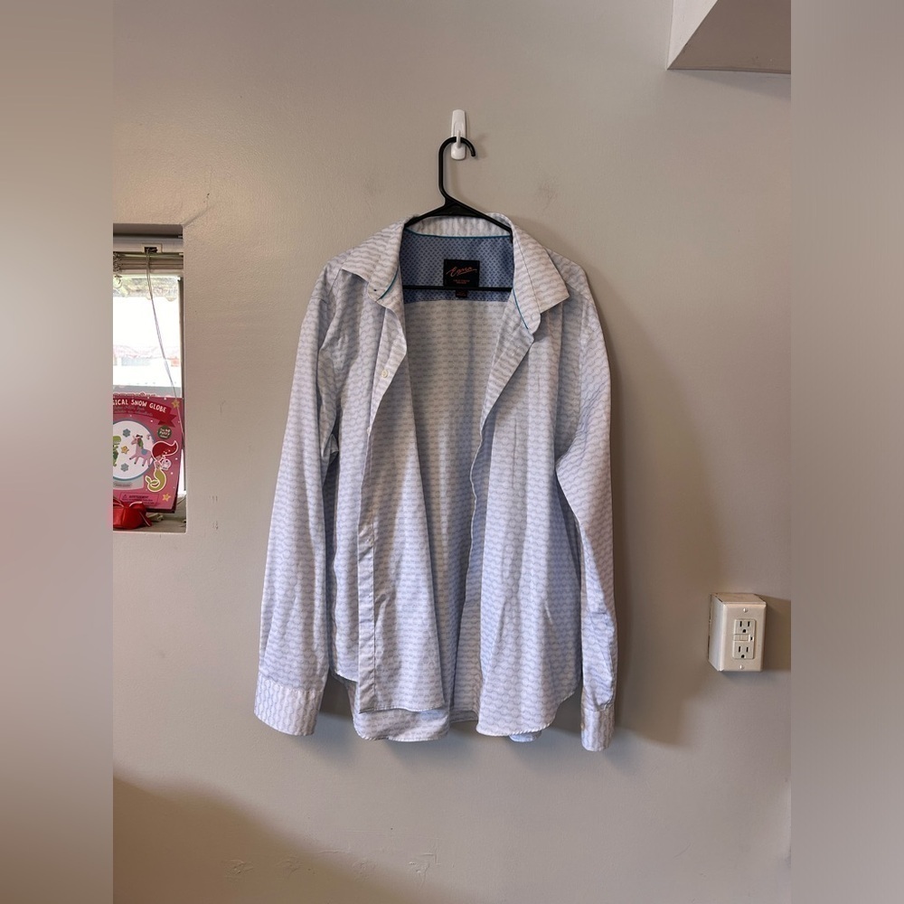 Egara slim fit stretch NO IRON long sleeve button down shirt